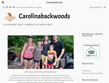 Tablet Screenshot of carolinabackwoods.com